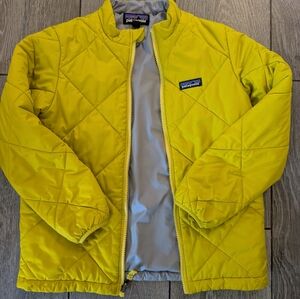 Patagonia Yellow Quilted Puff Jacket Boys 10